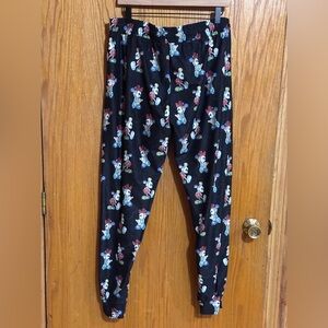 Disney Minnie joggers women’s sz lg/XL pockets butter‎ soft